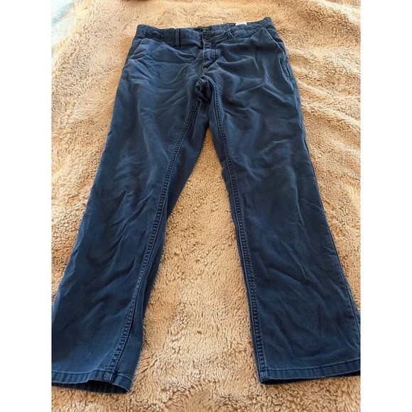 Banana Republic Other - Banana Republic Aiden Slim Fit Chino Pants Mens 32x30 Navy Blue Cotton Stretch